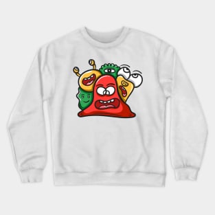 Monster Character Doodle Art Crewneck Sweatshirt